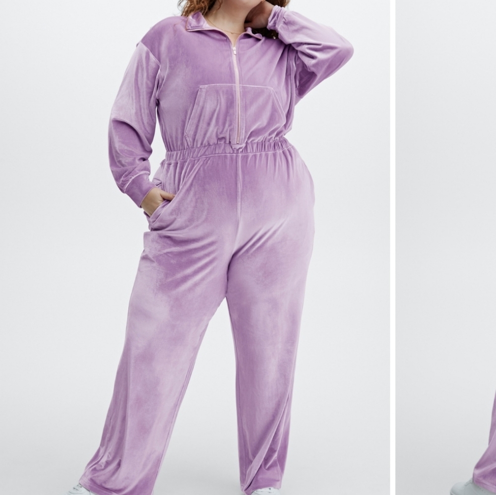 FABLETICS: NWT Velour Jumpsuit